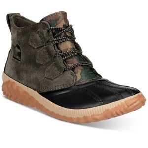 Sorel Ankle Duck Boots Out N About Camo Suede 10